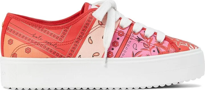 Kate Spade New York Serve Bandana Patchwork Women's Shoes : 8 M, Canvas - Image 5