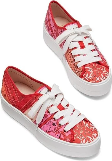 Kate Spade New York Serve Bandana Patchwork Women's Shoes : 8 M, Canvas