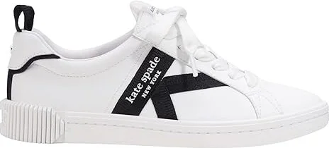 Kate Spade New York Signature Women's Shoes True White/Black : 7.5 M, Leather - Image 5