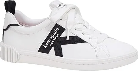Kate Spade New York Signature Women's Shoes True White/Black : 7.5 M, Leather