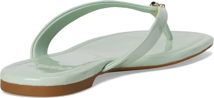 Kate Spade New York Spade Flower Flip Flop Sandal Women's Wedge Shoes Pistachio Ice : 7.5 M, Leather - Image 4