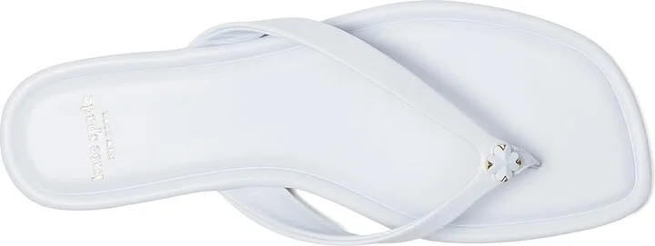 Kate Spade New York Spade Flower Smooth Leather Flip-Flop Women's Sandals Taro Milk : 5 B - Medium - Image 2