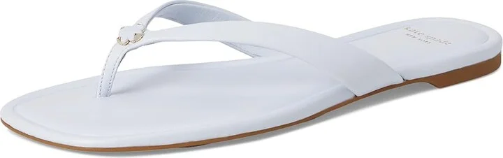 Kate Spade New York Spade Flower Smooth Leather Flip-Flop Women's Sandals Taro Milk : 5 B - Medium - Image 5
