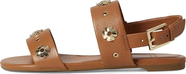 Kate Spade New York Spade Flower Stud Pebbled Leather Flat Sandals Women's Wedge Shoes Saddle : 10 B - Medium - Image 6