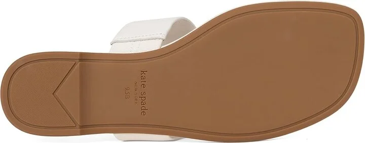 Kate Spade New York Spade Flower Thong Sandal Women's Wedge Shoes Black : 9 M, Leather - Image 9