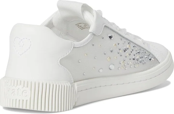 Kate Spade New York Tori Crystals Lace Up Sneakers Women's Cold Weather Boots True White : 7.5 M, Leather - Image 4