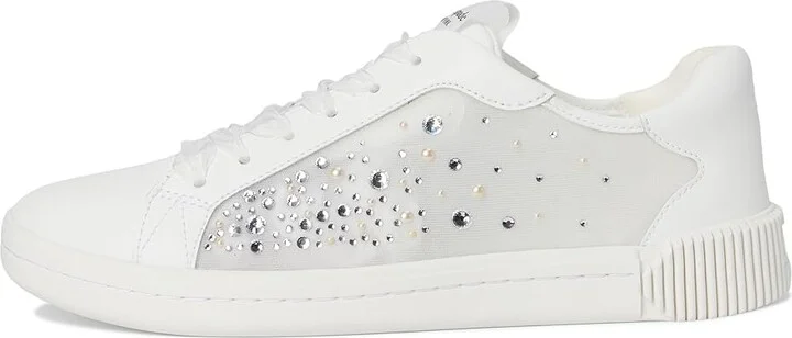 Kate Spade New York Tori Crystals Lace Up Sneakers Women's Cold Weather Boots True White : 7.5 M, Leather - Image 6