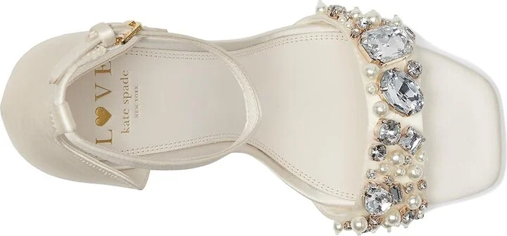 Kate Spade New York Treasure Women's Sandals True White : 10 M, Leather - Image 2