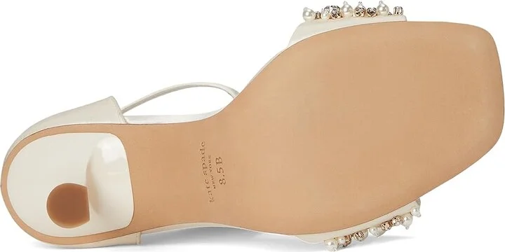Kate Spade New York Treasure Women's Sandals True White : 10 M, Leather - Image 3