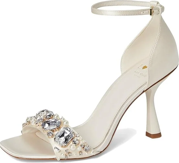Kate Spade New York Treasure Women's Sandals True White : 10 M, Leather - Image 5