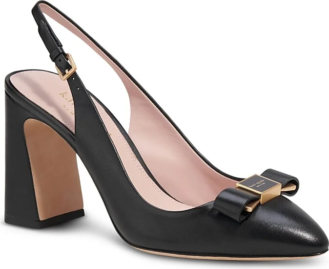 kate spade new york Women's Bowdie Slip On Slingback High Heel Pumps