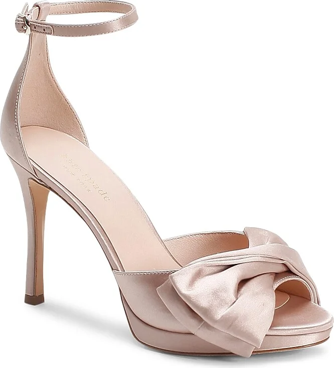 kate spade new york Women's Bridal Bow Strappy High-Heel Sandals
