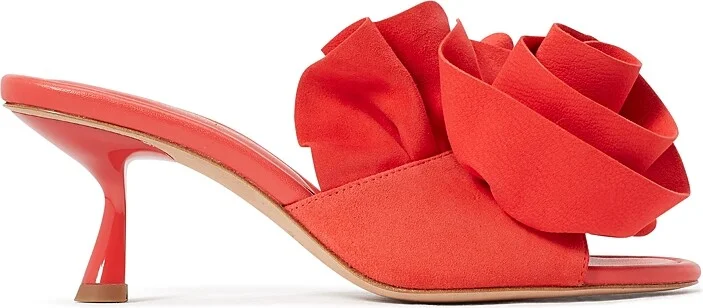 kate spade new york Women's Flourish Slip On Embellished High Heel Sandals
