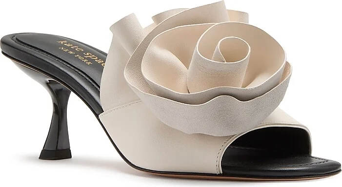 kate spade new york Women's Flourish Slip On Embellished High Heel Sandals