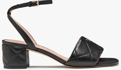 Kate Spade Pillow Smooth Leather Mid Ankle Strap Sandal