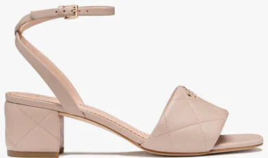 Kate Spade Pillow Smooth Leather Mid Ankle Strap Sandal