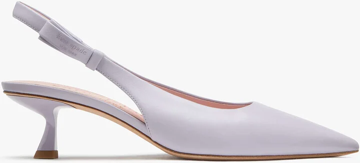 Kate Spade Riley Slingback Smooth Leather Kitten Heel