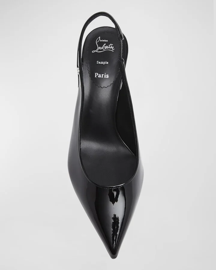 Kate Sporty Patent Slingback Pumps - Image 2