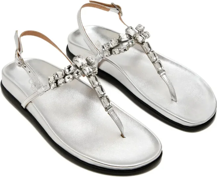 Katerina crystal-embellished slingback sandals - Image 2