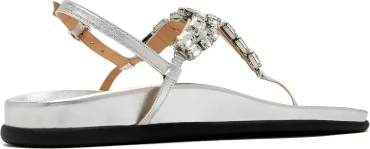 Katerina crystal-embellished slingback sandals - Image 3