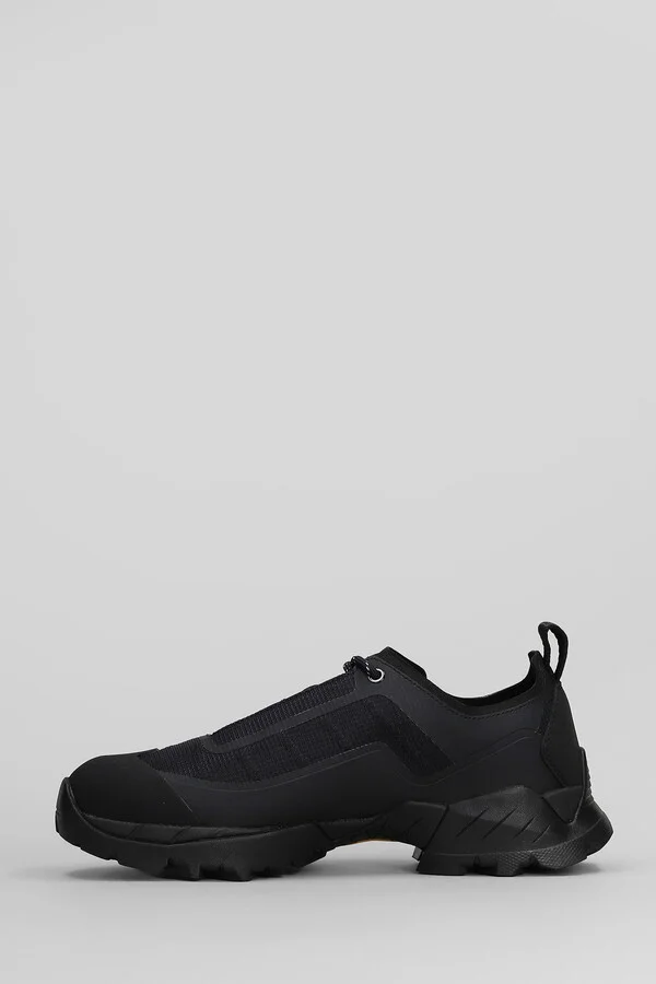 Katharina Light Sneakers In Black Fabric - Image 3