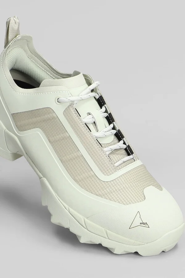 Katharina Light Sneakers In White Fabric - Image 5