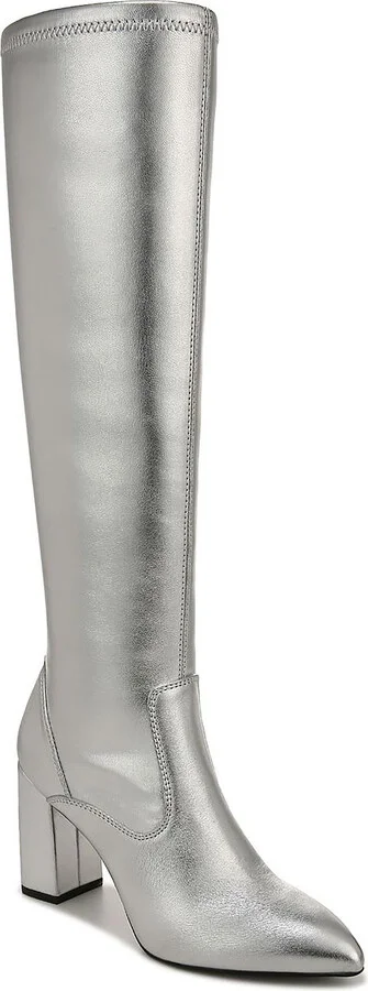 Katherine Womens Zipper Knee-High Boots