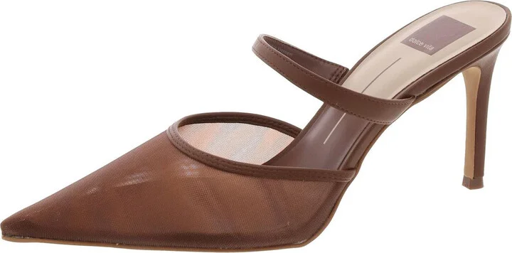 Katik Womens Mesh Pointed Toe Mules