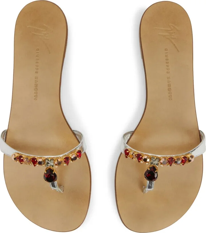 Katisha gemstone-detail sandals - Image 4