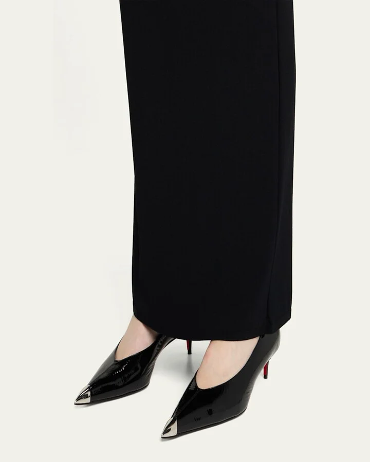 Katissima Metal Cap-Toe Leather Pumps - Image 5