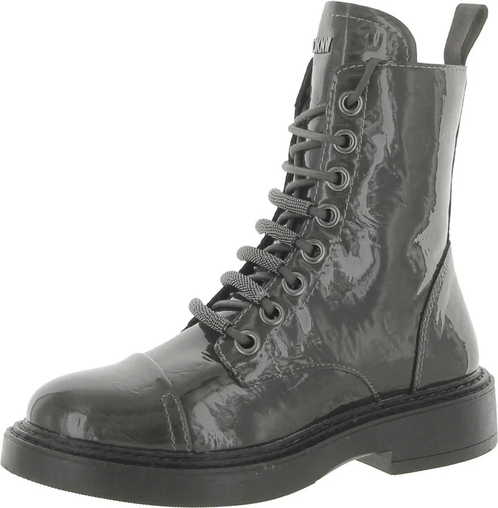 Katlyn Womens Lace Up Block Heel Combat & Lace-up Boots