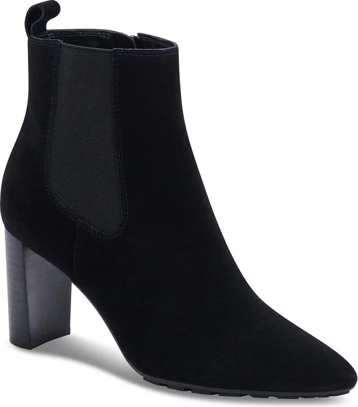 Katlyn Womens Suede Ankle Chelsea Boots