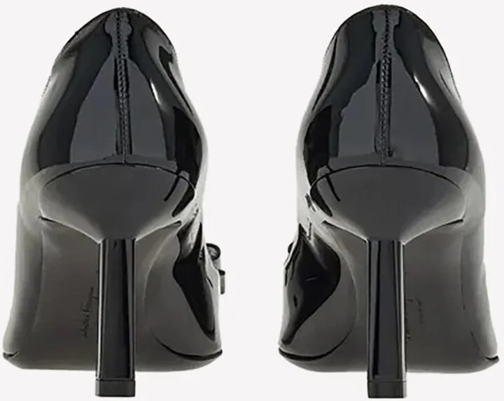 Katrin 70 Vara Bow Pumps in Patent Leather - Image 3
