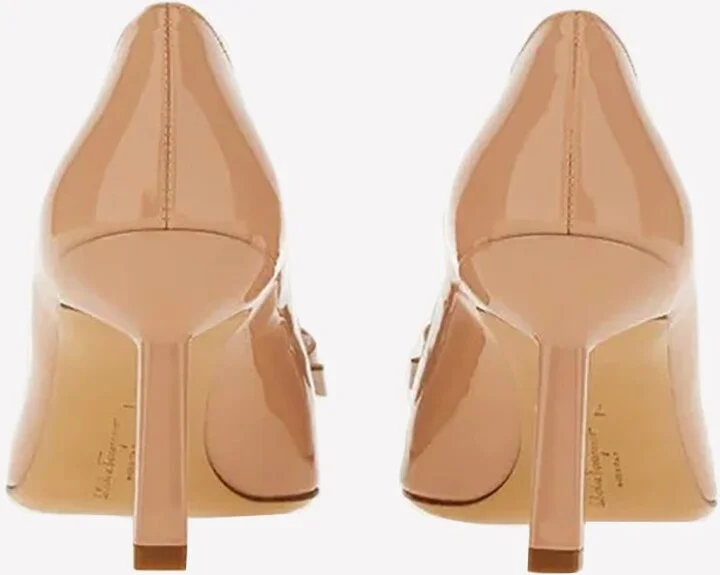 Katrin 70 Vara Bow Pumps in Patent Leather - Image 3