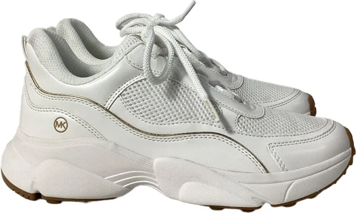 Katrina Mesh Trainer in Optic White Leather