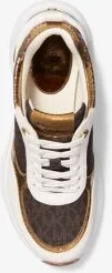 Katrina Signature Logo and Metallic Lizard Embossed Trainer - Image 2