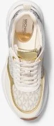Katrina Signature Logo and Metallic Lizard Embossed Trainer - Image 6