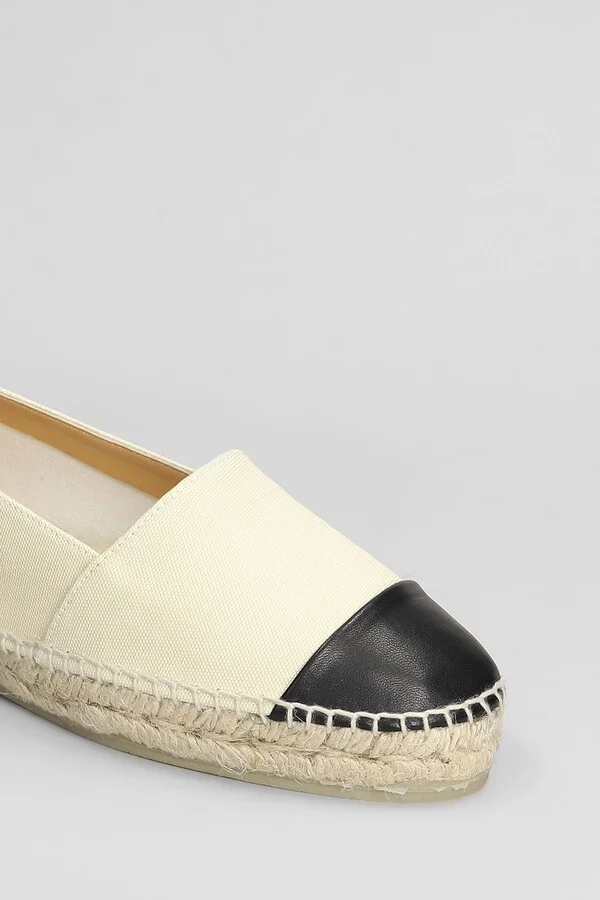 Katty-264 Espadrilles In Beige Canvas - Image 5