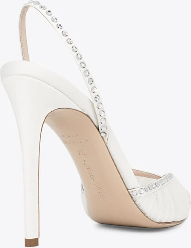 Katy 105 Slingback Tulle Sandals - Image 2