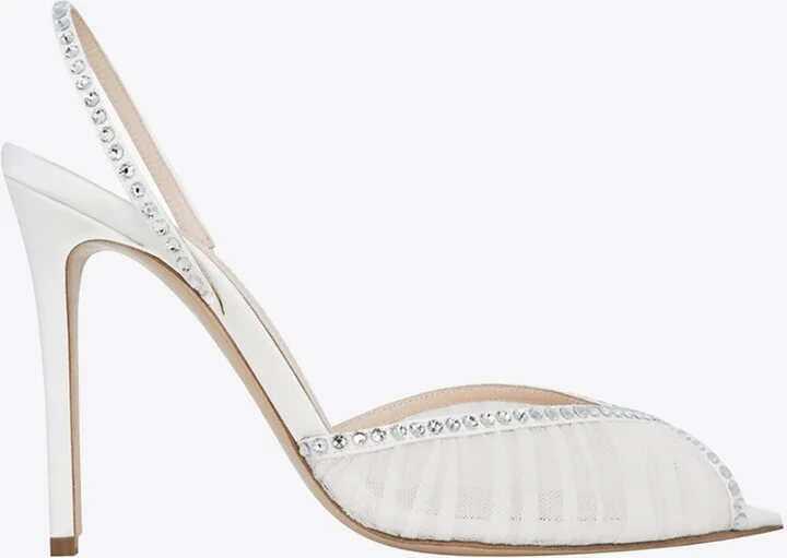 Katy 105 Slingback Tulle Sandals