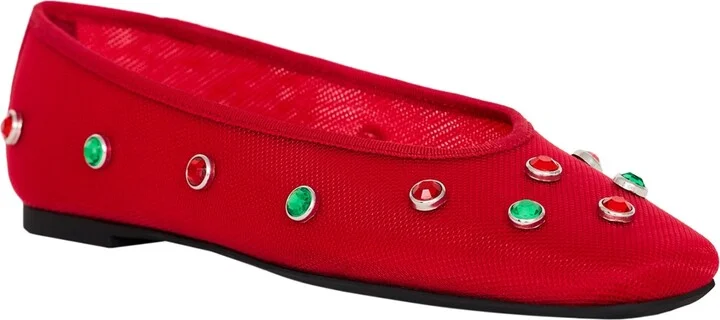 Katy Perry Women's Evie High Crystal Ballet Flats