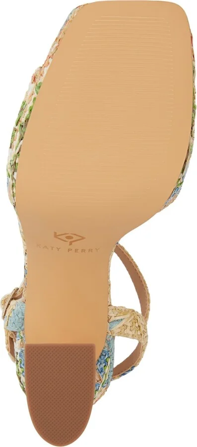 Katy Perry Women's Rainbow Raffia Square Toe Sandals - Image 5