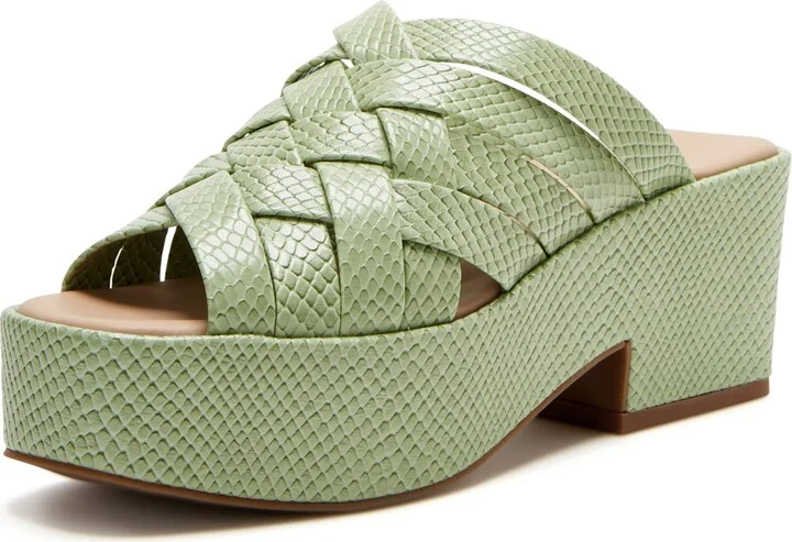 Katy Perry Women's The Busy Bee Criss Cross Slide Wedge Sandal