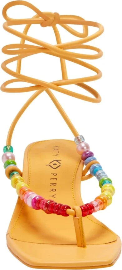 Katy Perry Women's The Cubie Bead Lace Up Sandals - Image 8