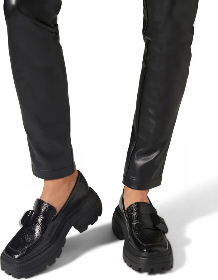 Katy Perry Women's the Geli Combat Loafers - Black - Polyurethane, Polyester and Wood - Image 6