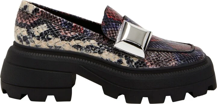 Katy Perry Women's the Geli Combat Loafers - Black - Polyurethane, Polyester and Wood - Image 11