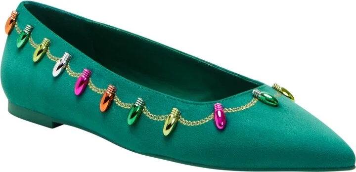Katy Perry Women's The Hollie Christmas Pointed Toe Ballet Flat