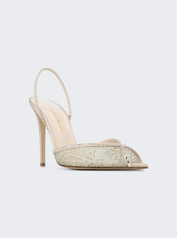 Katy Sling Lace 105 Champagne