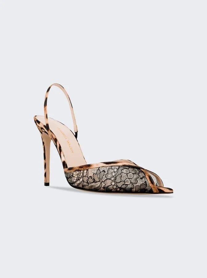 Katy Sling Lace 105 Leopard