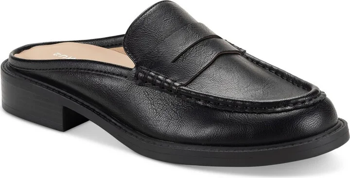 Katyaaa Womens Solid Faux Leather Loafers